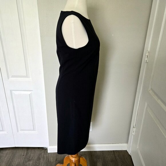 Theory Classic Black Mini Sleeveless Dress Size 4 - Picture 5 of 12